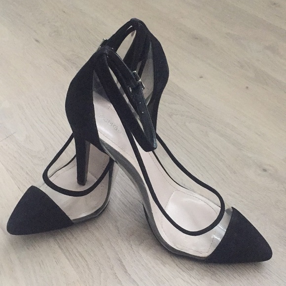 BCBGeneration Black Ankle Strap Pumps 8.5 - Picture 5 of 6